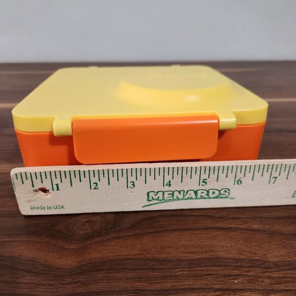 Omie Box Insulated Bento Lunch Box Leakproof Thermos Food Jar Yellow Orange - Picture 7 of 8